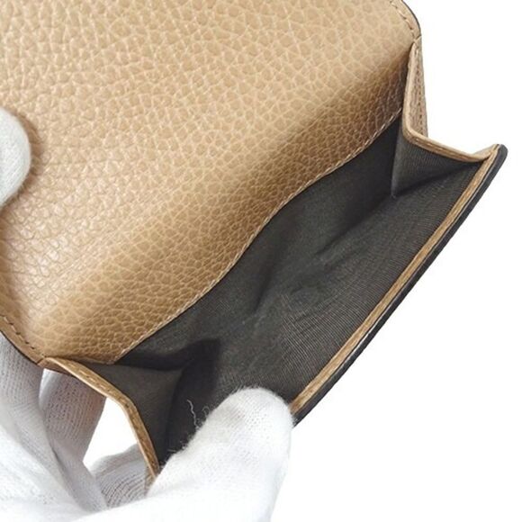 Gucci Interlocking G Beige Leather Wallet  (Pre-Owned) - Picture 9 of 13